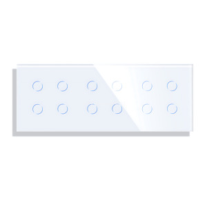 家用墙壁无线语音控制三重4组4路12组灯智能触摸开关 - Product Image 5