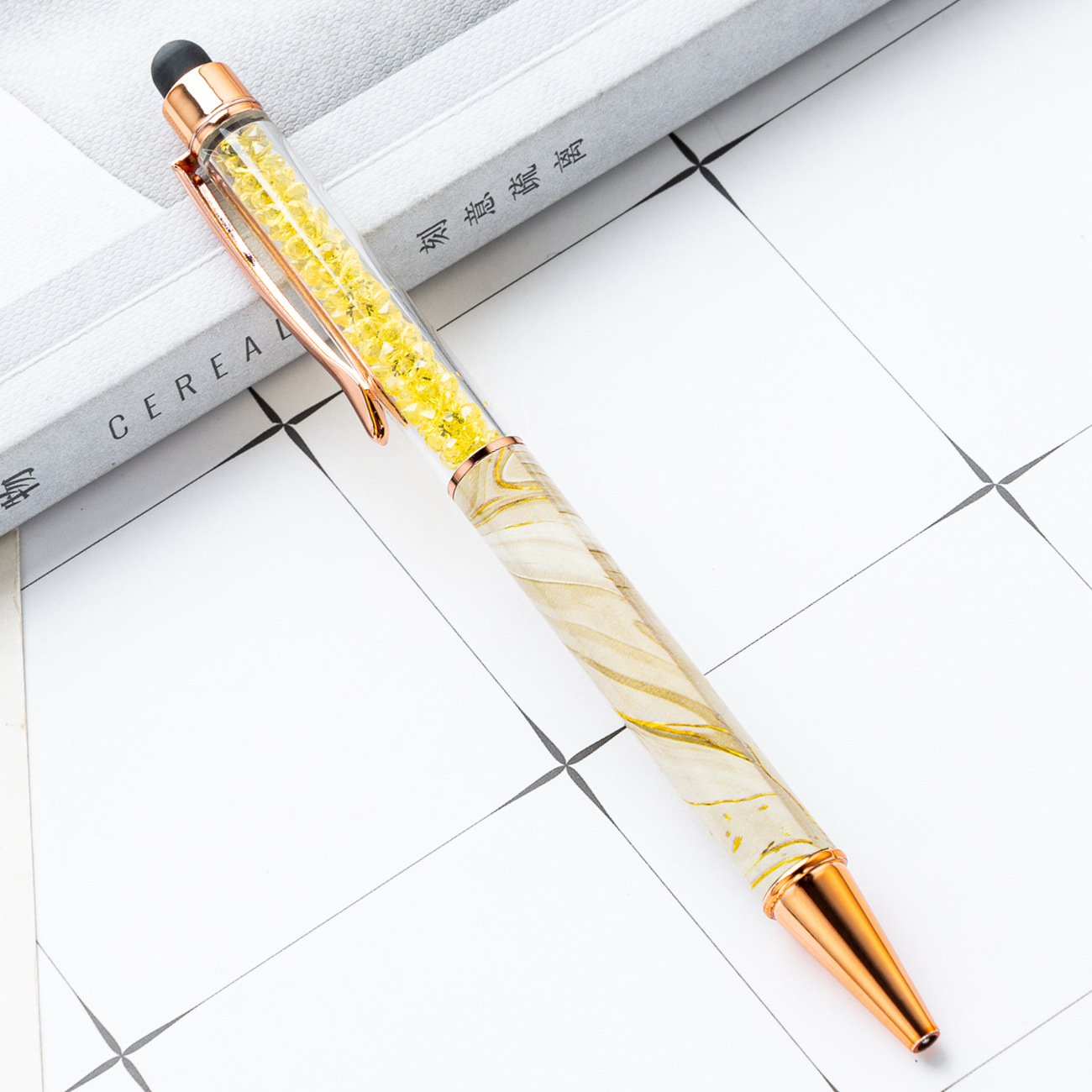 Yellow marble pattern