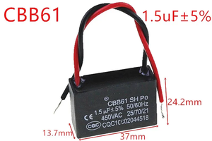Cbb61 1.5uf 2uf 3.5uf 250v 400v 450v发电机启动Cbb风扇电容器批发 - Product Image 4