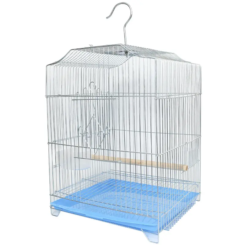 Simple portable small fashion design pink canary bird cage for sale