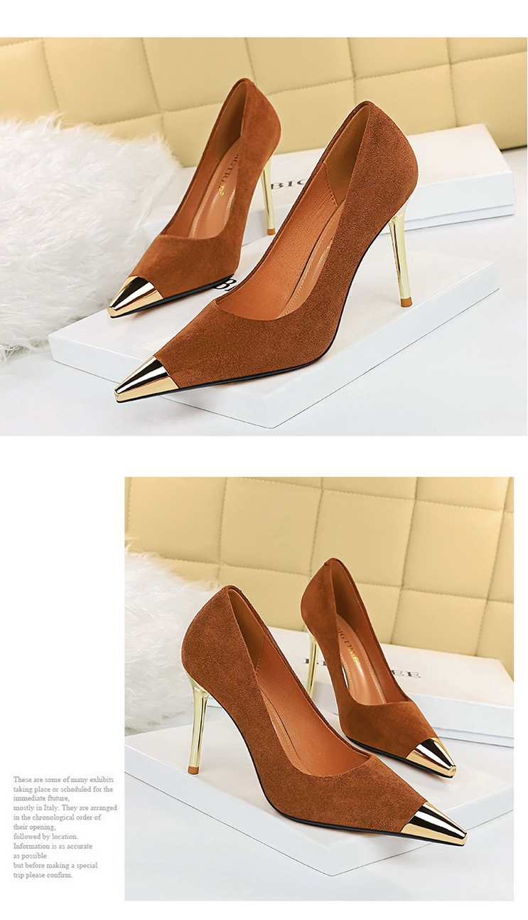Escarpins en Satin pour femmes, talons hauts de 7 cm/9.5cm, chaussures Stiletto pour le bureau, coloris vert et or, grande taille, pour la fête de mariage