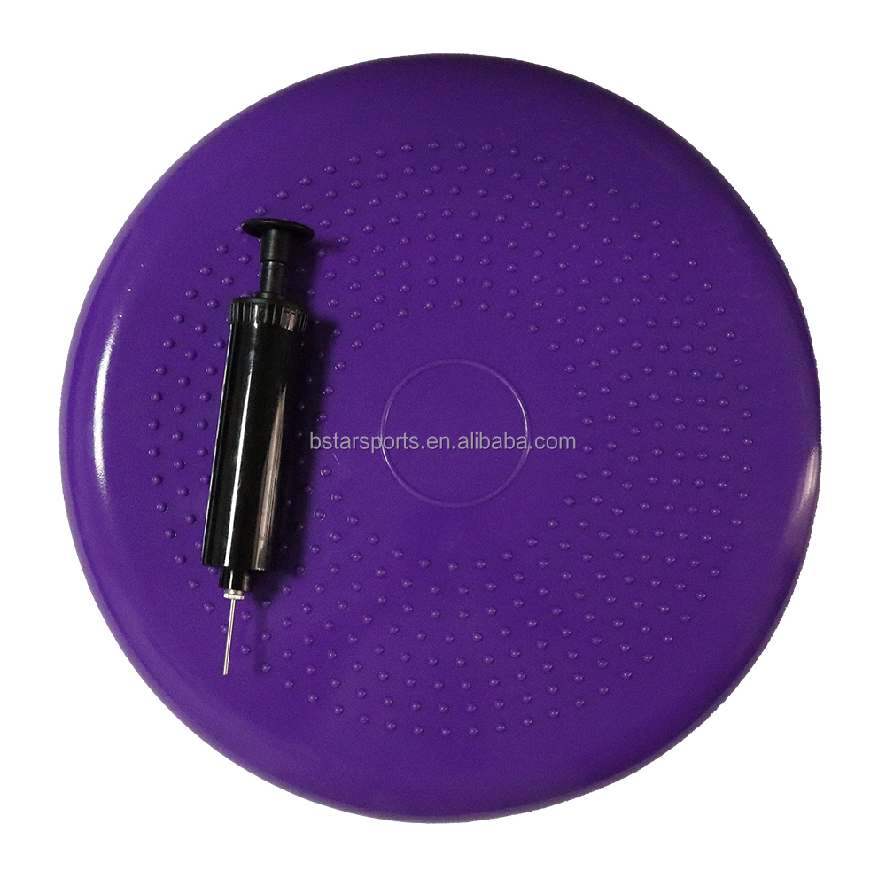 Coussin oscillant violet avec pompe