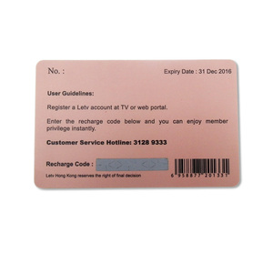 Impresión personalizada PVC plástico regalo Scratch Code Voucher Cards con código de barras - Product Image 6
