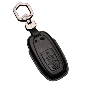 เหมาะสำหรับอุปกรณ์เสริมกุญแจรถ Audi เคสหุ้มกุญแจหนังสำหรับ A3 A4 B9 A6 C8 A7 S7 A8 D5 S8 Q7 Q8 SQ8อีทรอนพร้อมกระเป๋ากุญแจ - Product Image 1