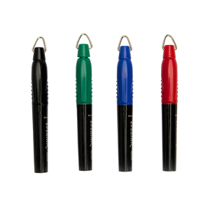 Vente en gros Mini marqueurs permanents personnalisés à 4 couleurs Pointe en plastique avec anneau en métal Largeur d'écriture de 6mm pour papier - Product Image 2