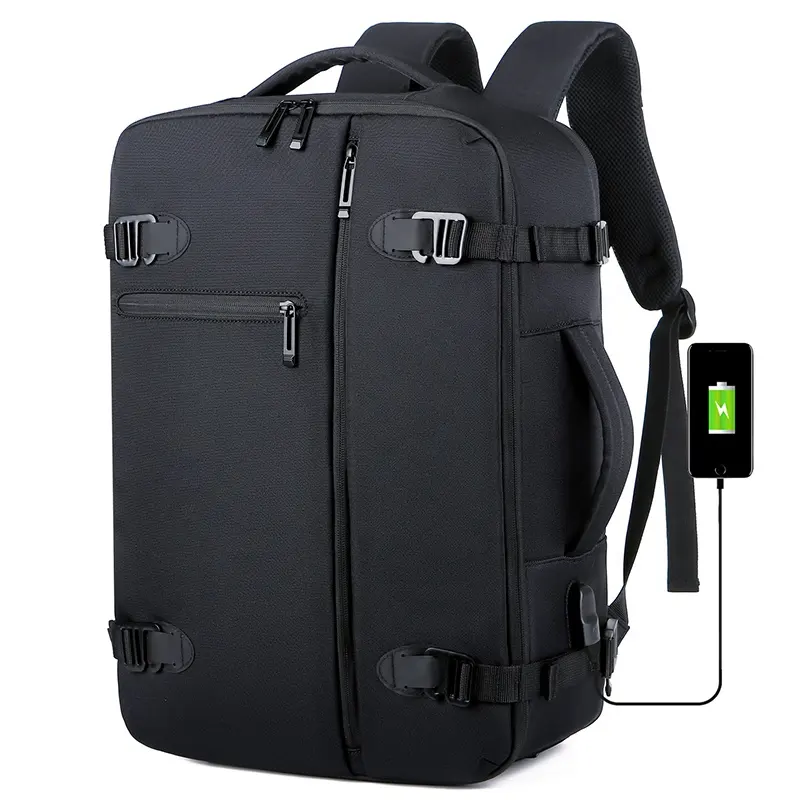Maletín de negocios con logotipo personalizado, mochila de trabajo para ordenador portátil, resistente al agua, USB, multifunción