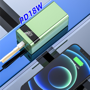 Real Fast Charging 22.5W PD <strong>QC3.0</strong> Large Capacity 5 <strong>Output</strong> 3 <strong>Input</strong> LED Portable Charger Powerbank 60000 Mah <strong>Power</strong> <strong>Bank</strong> - Product Image 3