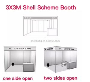Esquema de carcasa de partición modular estándar para equipos de feria comercial para exhibiciones y cabinas de exposición - Product Image 2