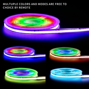 Flexible <strong>5M</strong> Cob <strong>LED</strong> Stripe WS2811 Connected <strong>RGB</strong> Light Bars Warm/Cold White Soft IP68 720LEDs/m with 12V/24V Input Sizes - Product Image 3