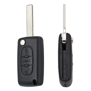 3 düğme çevirme katlanır uzaktan araba anahtarı 433MHz ID46 çip C2 C3 C4 Picasso C4 C5 C6 C8 SAXO HU83 kesilmemiş bıçak ile oluk - Product Image 3