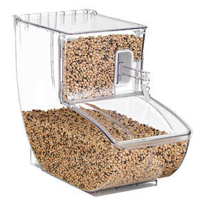 אחסון תבואה אגוזי מיכל אחסון מיכל פלסטיק קופסת לנקות בתפזורת עם סקופ - Product Image 1