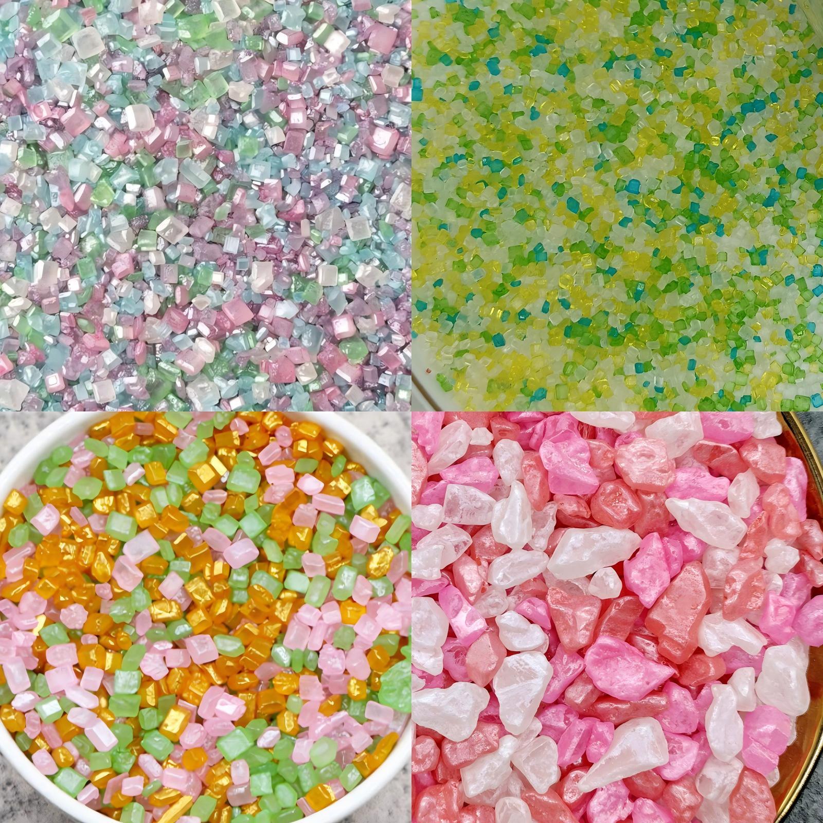 bonbons en cristal arc-en-ciel 1kg