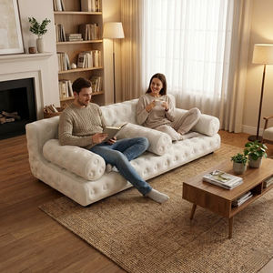 Роскошный двойной надувной диван Честерфилд на открытом воздухе складной ПВХ воздушный стул гостиная спальня воздушный диван - Product Image 1