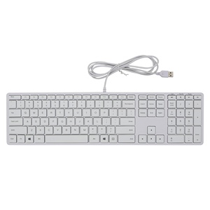 Prezzo all'ingrosso di fabbrica tastiera da ufficio con tastiera cablata a grandezza naturale OEM/ODM per Mac/Windows con/senza retroilluminazione - Product Image 1