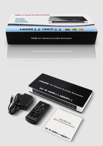Conmutador HDMI, salida de audio HDMI a RCA óptica por 4x1 admite función ARC HDMI para otro audio doméstico - Product Image 6