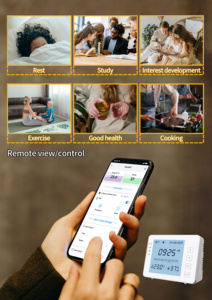 Monitor de temperatura inteligente con conectividad WiFi, higrómetro digital inalámbrico para guardería de bebés, almacén, alertas en tiempo real - Product Image 5