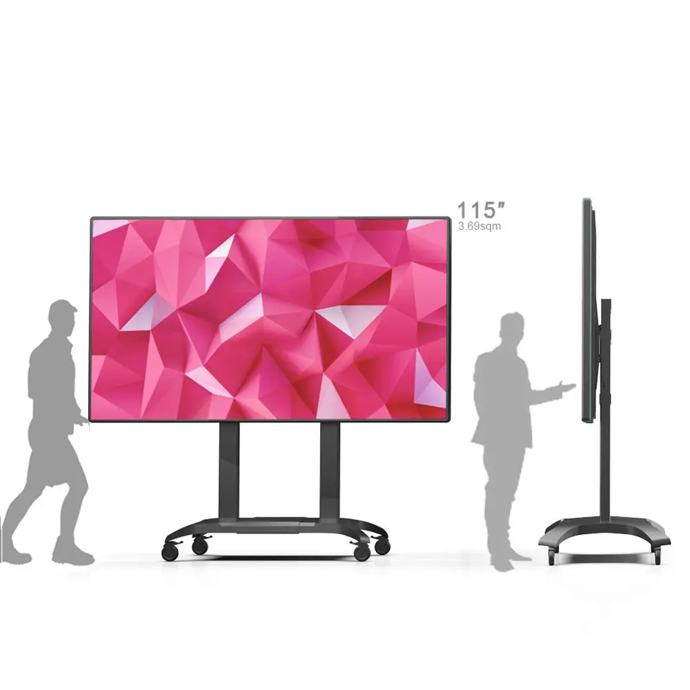 Tv led exterior de 2020 polegadas com controle de sincronização, alta qualidade, 115 polegadas, super grande, 4k, controle ao ar livre