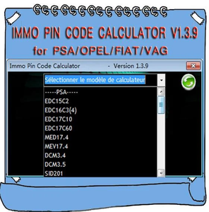 2020 IMMO Pin <strong>Code</strong> Calculator V1.3.9 for Ps-a Op-el Fi-at Va-g - Product Image 1
