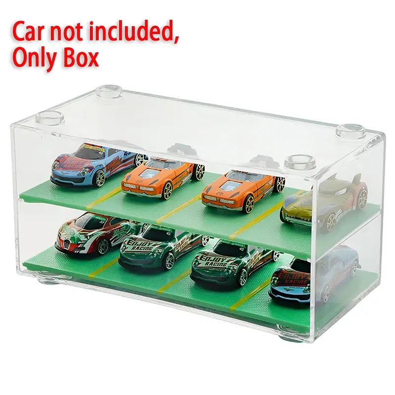 Vente en gros personnalisé 1:64 voitures moulé sous pression stockage acrylique anti-poussière boîte pour roues affichage transparent voiture modèle jouet armoire support