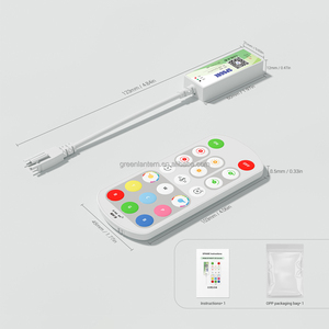 Uzaktan APP akıllı RGB tam DC5-24V ışık kontrolörü ile renkli Led şerit SPI SP668E - Product Image 3