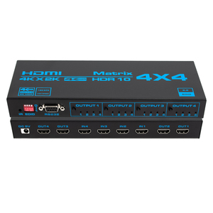 4K HDMI Matrix 4x4 4 in 4 Out HDMI2.0b Switch Splitter 4K 60Hz Box EDID con control remoto RS232