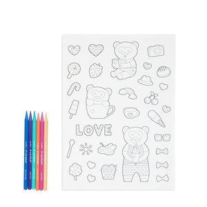 Custom Children Activity Sticker <strong>Booklet</strong> with Paper Card Scene Kids Educational Toy Painting Book - Product Image 1