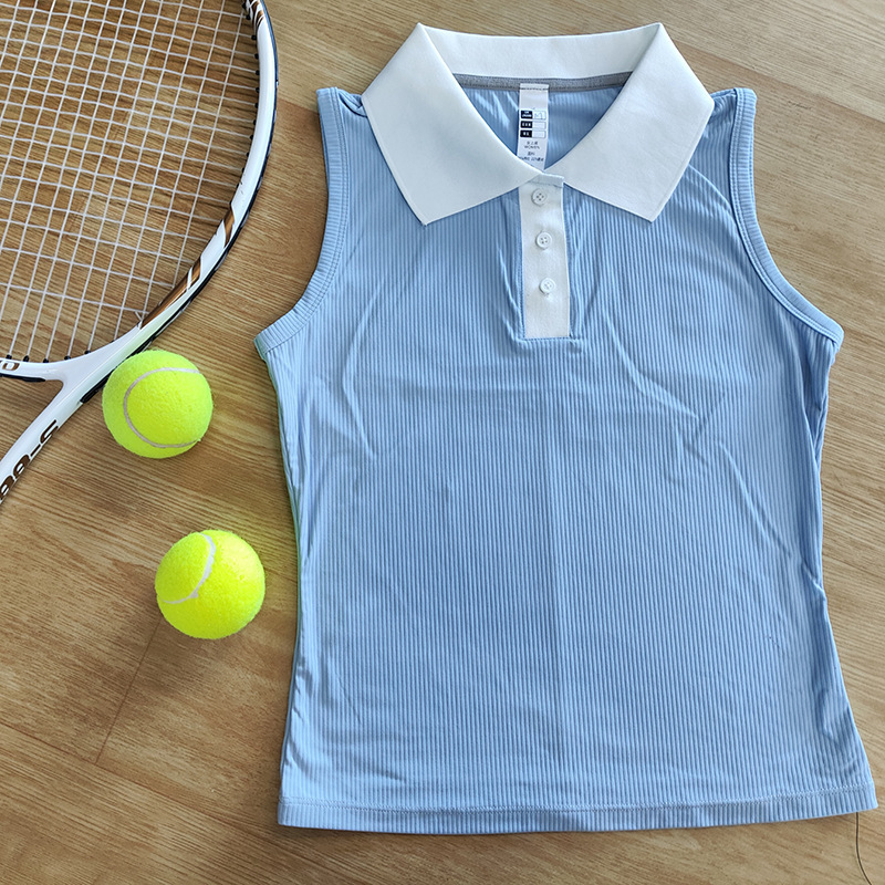 Azul mezclado con blanco Top