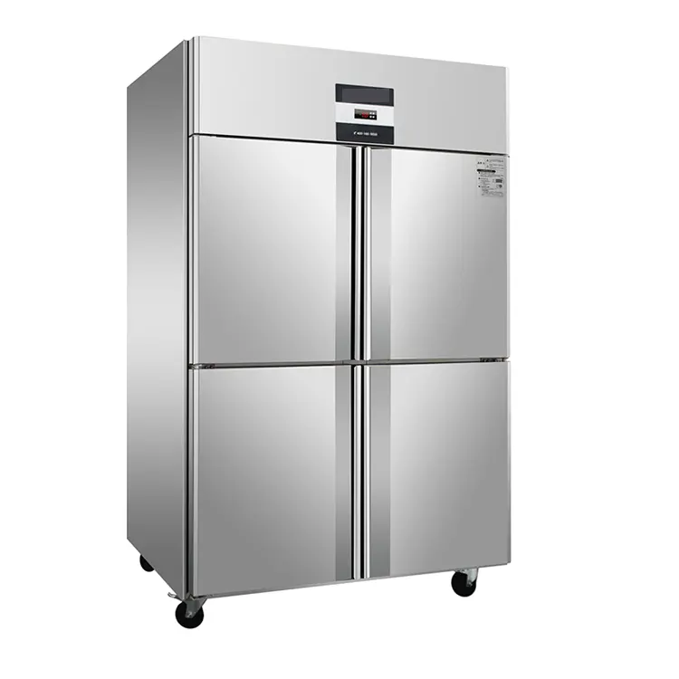 Refrigerador de cocina vertical comercial industrial Restaurantes Equipo de refrigeración Congelador Refrigerador