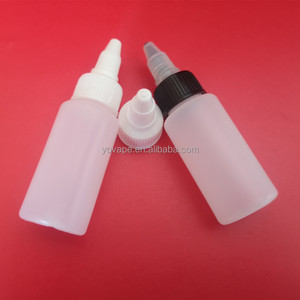 Squeeze 30ml 50ml 60ml 80ml 100ml 120ml 2oz 4oz Plastic Sauce Tattoo Fruit <strong>Juice</strong> Ink White PE HDPE Bottle With Twist <strong>Top</strong> Cap - Product Image 4