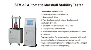 Hassas test için akıllı kontrol ile STM-10 gelişmiş mikrobilgisayar Marshall kararlılık test cihazı - Product Image 2