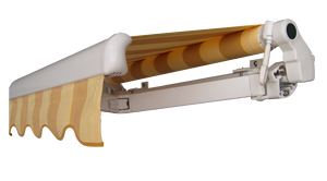 Özelleştirilmiş boyutu kahve dükkanı geri çekilebilir tente su geçirmez güneşlik manuel alüminyum çerçeve pencere tente Modern tarzı balkon için - Product Image 3