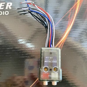 Señal de altavoz de alto nivel a adaptador RCA de bajo nivel Convertidor de subwoofer alto a bajo para automóvil