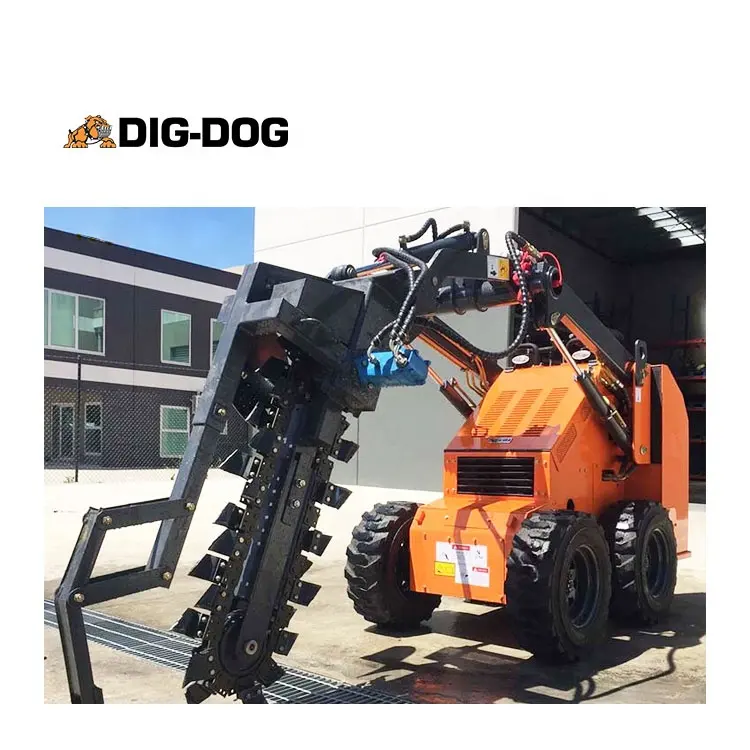 جرافة صغيرة انزلاقية التوجيه Dig-Dog عالية الجودة رخيصة للبيع