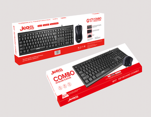 Conjunto combinado de teclado y ratón retroiluminados RGB con cable de fábrica OEM, diseño ergonómico para uso en ordenadores portátiles y escritorios y oficinas.