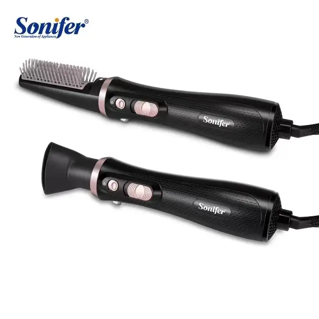 Sonifer SF-9515ผู้หญิงความงาม360หมุนสายไฟ Dc มอเตอร์ Cool และ Hot Air 2 In 1แปรง Styler