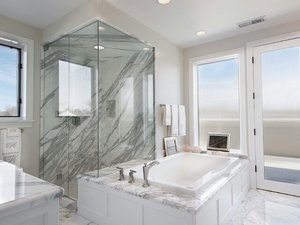 White Calacatta Quartz Natural Stone for Kitchens Countertop 2cm Slab Polished - Product Image 6