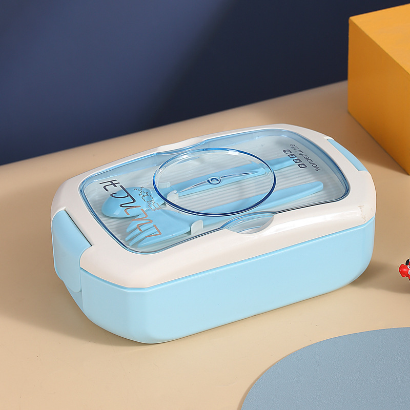 Single lunch box sky blue