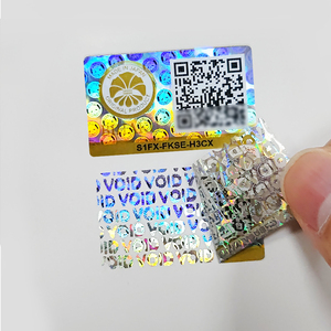 カスタムQrコードステッカー自己番号スクラッチプルーフパーソナライズされたカスタムオーバーレイパック透かしダイナミックデザイン透明ラベル - Product Image 1