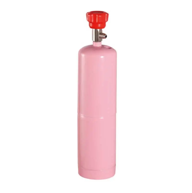 Cilindros de gas rosas portátiles de 700g para el refrigerante de la R-410A con válvula