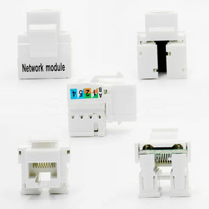 Módulo de red sin blindaje de categoría 6A Módulo de toma de cable de red RJ45 UTP CAT6 Gigabit Red de computadora Keystone Jack - Product Image 5