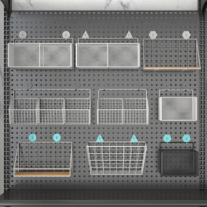 25-Loch Pegboard Zubehör-Haken-Set Freistehender Aufbewahrungsständer Zubehör-Regal E-Sports-Stil DIY Präsentationsständer - Product Image 3