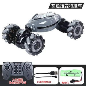 รถผาดโผน1:14ควบคุมด้วยรีโมตรถยนต์ของเล่นอิเล็กทรอนิกส์360องศา4WD การหมุนได้รถ RC ขนาดใหญ่พร้อมไฟ LED ท่าทาง RC - Product Image 2