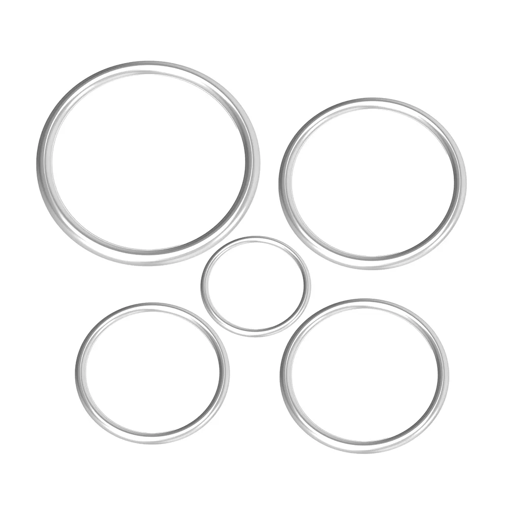 Tamaño personalizado 20mm 35mm grande resistente 304 316 anillos redondos soldados sin costura de acero inoxidable de grado marino oval de metal junta tórica