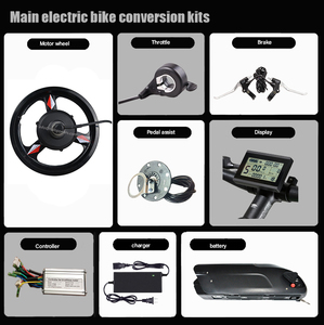محرك محور للحافة الخلفية الأمامية للدراجة الكهربائية 12 "14" 16 "20" 24 "26" 29 "700C عجلة سبائك المغنيسيوم طقم تحويل دراجة كهربائية