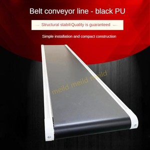 Cinta transportadora de PU negra móvil pequeña del fabricante para escalada, carga y descarga, cinta transportadora antideslizante y antidesgaste - Product Image 6