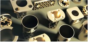 SF-1F tự bôi trơn đồng hướng dẫn tay áo flanging chịu mài mòn PTFE Composite mặt bích dầu-miễn phí 6-40 mang đồng ỐNg Lót - Product Image 2