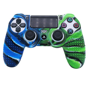 Gamepad custodia protettiva in gomma siliconica bicolore per Playstation 4 PS4 Slim Pro Game Controller Skin Cover - Product Image 6