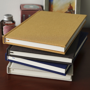 Impresión personalizada libro Logo diario cuaderno conjunto libretas diferentes colores tela Lino Tapa dura A5 diario semanal planificador - Product Image 1