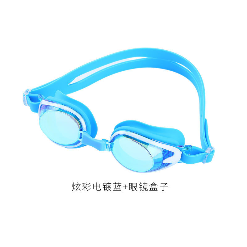 étui à lunettes bleu électrolytique irisé