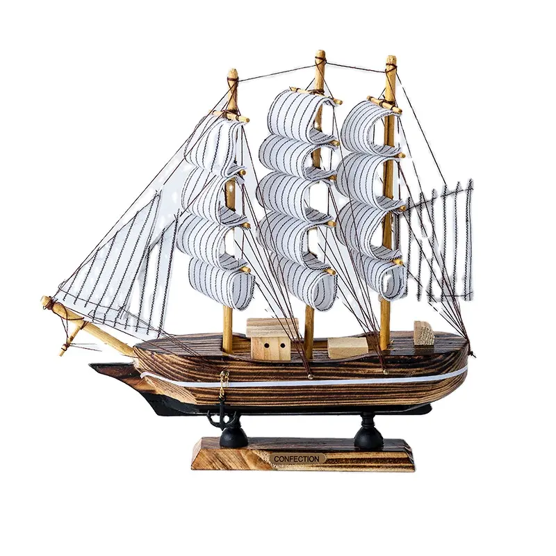 Collezione decorazione per la casa in legno barca a vela modello ornamenti mediterraneo nave arredamento